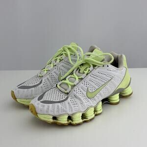 Y2K Nike Shox R4 White Lemon Twist 2011 Vintage Women's 8.5 488344-130